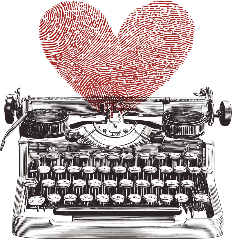 titonious logo typewriter but instead of paper it has a heart w e0d99543 d193 4114 8875 9d759e425db2